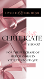 Styletto Gift Card